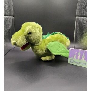 Vintage 1980 Dragonwick Dakin Green Plush Toy 12 Inch With Tag